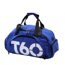 Сумка-рюкзак спортивная T60 BLUE-WHITE 35 л