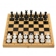 Шахматы настольные с деревянной доской