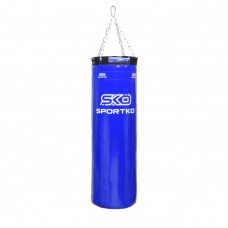 Боксерский мешок Sportko Классик с кольцом и цепями МП-4 синий