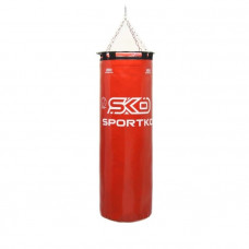 Боксерский мешок Sportko Элит с цепями МП-22 красный