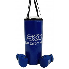Боксерский набор детский, мешок и перчатки "Юниор-2" синий