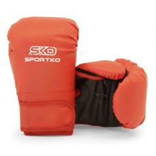 Боксерские перчатки SPORTKO ПД2 красные 7 унций 