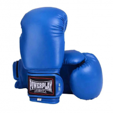 Боксерские перчатки PowerPlay 3004 синие 10 унций