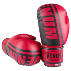 Боксерские перчатки VENUM красные 10 унций