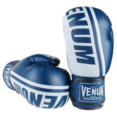 Боксерские перчатки VENUM синие 10 унций