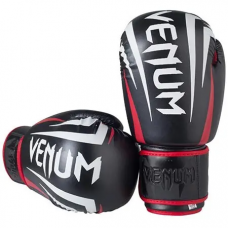 Боксерские перчатки VENUM черные 10 унций
