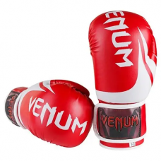 Боксерские перчатки VENUM красные 12 унций