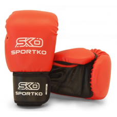 Боксерские перчатки SPORTKO ПД1 красные 12 унций