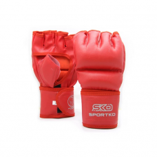 Перчатки с открытыми пальцами Sportko ПД-5 красные L