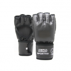 Перчатки с открытыми пальцами Sportko ПД-6 черные XL