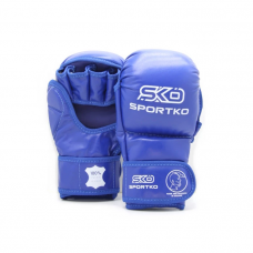 Перчатки для MMA с открытыми пальцами SPORTKO ПД-7 синие L/XL