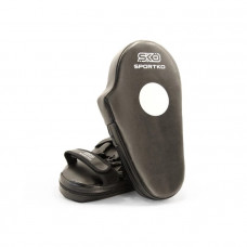 Лапы для кикбоксинга Sportko кожаные ПK4 черные