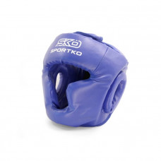 Боксерский шлем маска SPORTKO ОД3 синий L