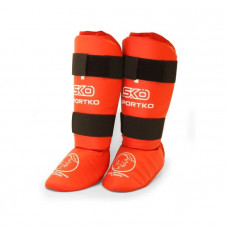 Защита для ног Sportko красная XL