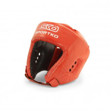 Боксерский шлем SPORTKO кожаный ОК2 красный XL