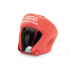 Боксерский шлем SPORTKO ОД1 красный XL