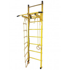 Детская шведская стенка BAR2FIT желтая