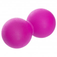 Массажный мячик двойной BAX розовый