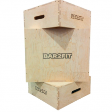 Бокс плиометрический (Тумба для кроссфита) 50х50х20/60х50х40 см BAR2FIT набор 3 шт.