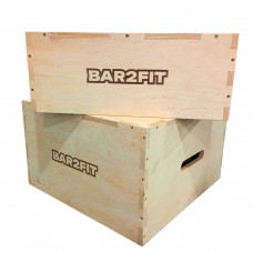 Набор плиометрических боксов (Тумба для кроссфита) BAR2FIT 50х50х30/50х50х20 см BAR2FIT 2 шт.
