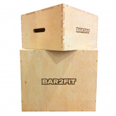 Набор плиометрических боксов (Тумба для кроссфита) BAR2FIT 60х50х40/50х50х30 см BAR2FIT 2 шт.