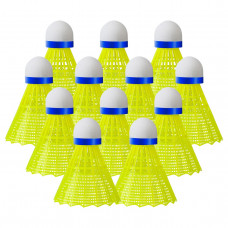 Нейлоновые воланы для бадминтона BAX 12 шт YELLOW