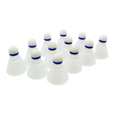 Нейлоновые воланы для бадминтона BAX 12 шт WHITE