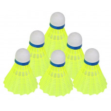 Нейлоновые воланы для бадминтона BAX 6 шт YELLOW