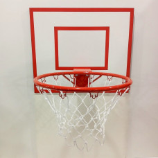 Баскетбольный щит ВF 60x50 см с кольцом №7 - 45 см белой сеткой