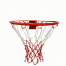Баскетбольное кольцо №7 45 см с бело-красной сеткой