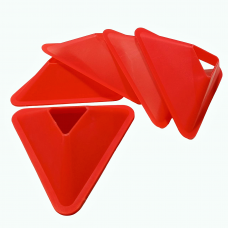 Фишки треугольные тренировочные  красные