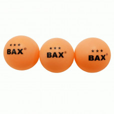 Теннисный мяч для настольного тенниса BAX 3* ORANGE 3 шт