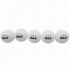 Мячи для настольного тенниса BAX 3***  Набор 5 шт 40 мм White