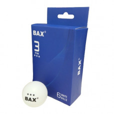 Мячи для настольного тенниса BAX 3* белые 6 шт.