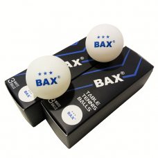 Мячики BAX 3* TABLE TENNIS BALLS Набор 6 шт 40 мм  White