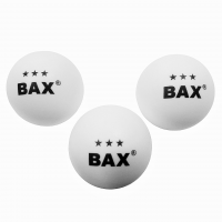 Теннисный мяч для настольного тенниса BAX 3* WHITE 3 шт
