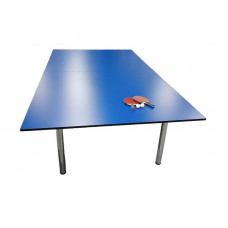 Теннисный стол универсальный с ракетками SR-1 синий 18 мм